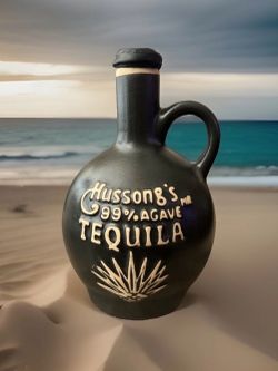 EMPTY Vintage Hussongβs 99% Agave Tequila Ceramic Jug/Bottle
