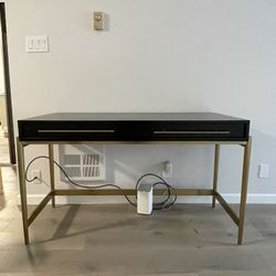 Black And Gold Modern Stylish Desk-MOVE OUT SALE