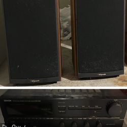Vintage Denon Receiver + Klipsch KG 3.5 Speakers