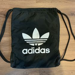 adidas Originals Trefoil Sackpack - Black, Zipper Side Pocket, Thick Inside Liner, Only Used A Couple Of Times, Great Condition, Proof Of Purchase 