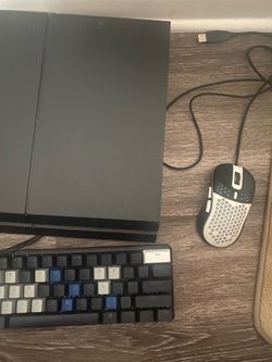 #ps4 comes with a keyboard and a mouse and 2 controllers comes with monitor