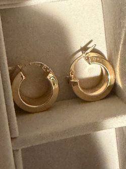 14k Luxury Gold Hoop Earrings