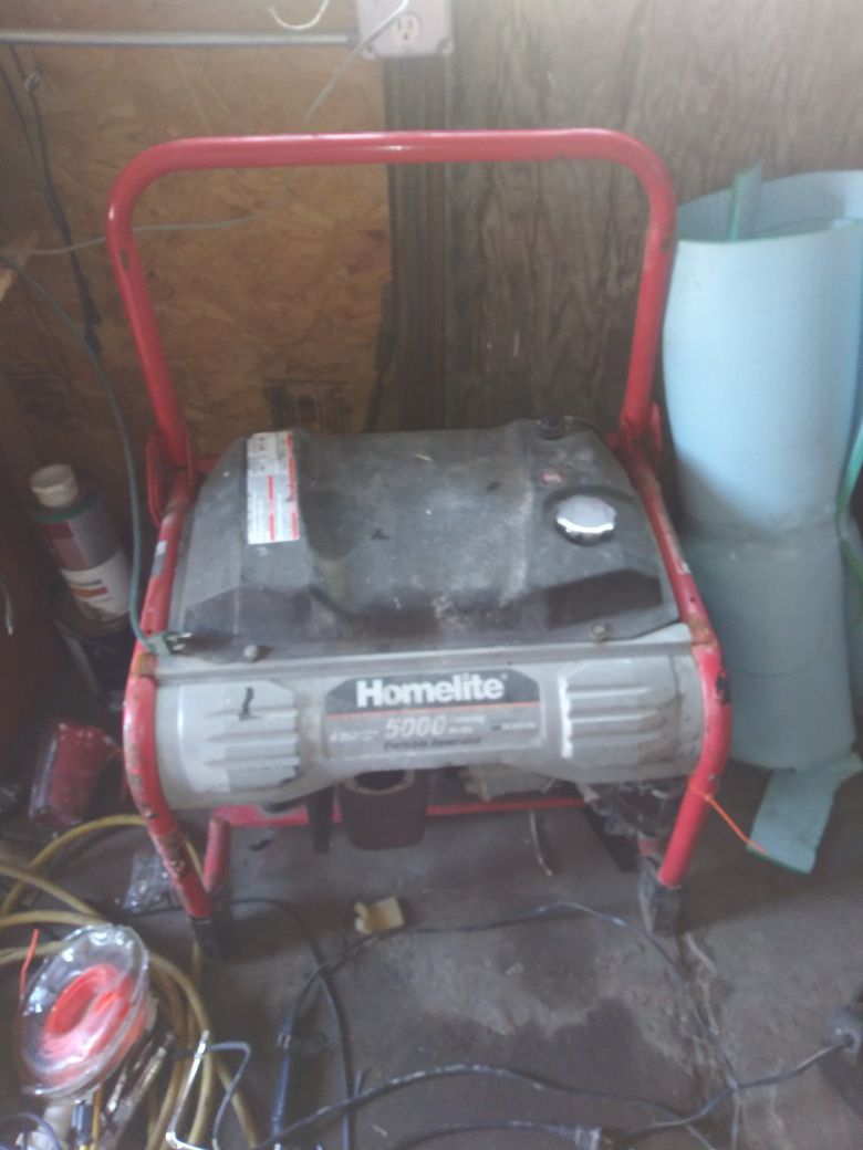 Homelite portable generator 5000 watts