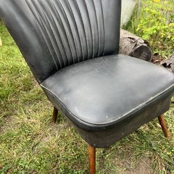 Leather Mcm Black Chair
