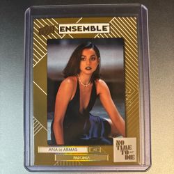2025 Upper Deck James Bond No Time to Die Gold Ensemble Ana De Armas /77