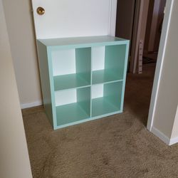 NEW - 13" 4 Cube Organizer Storage Shelf - Mint Green