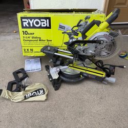 RYOBI 10 Amp Corded 7-1/4 in. Compound Sliding Miter Saw
