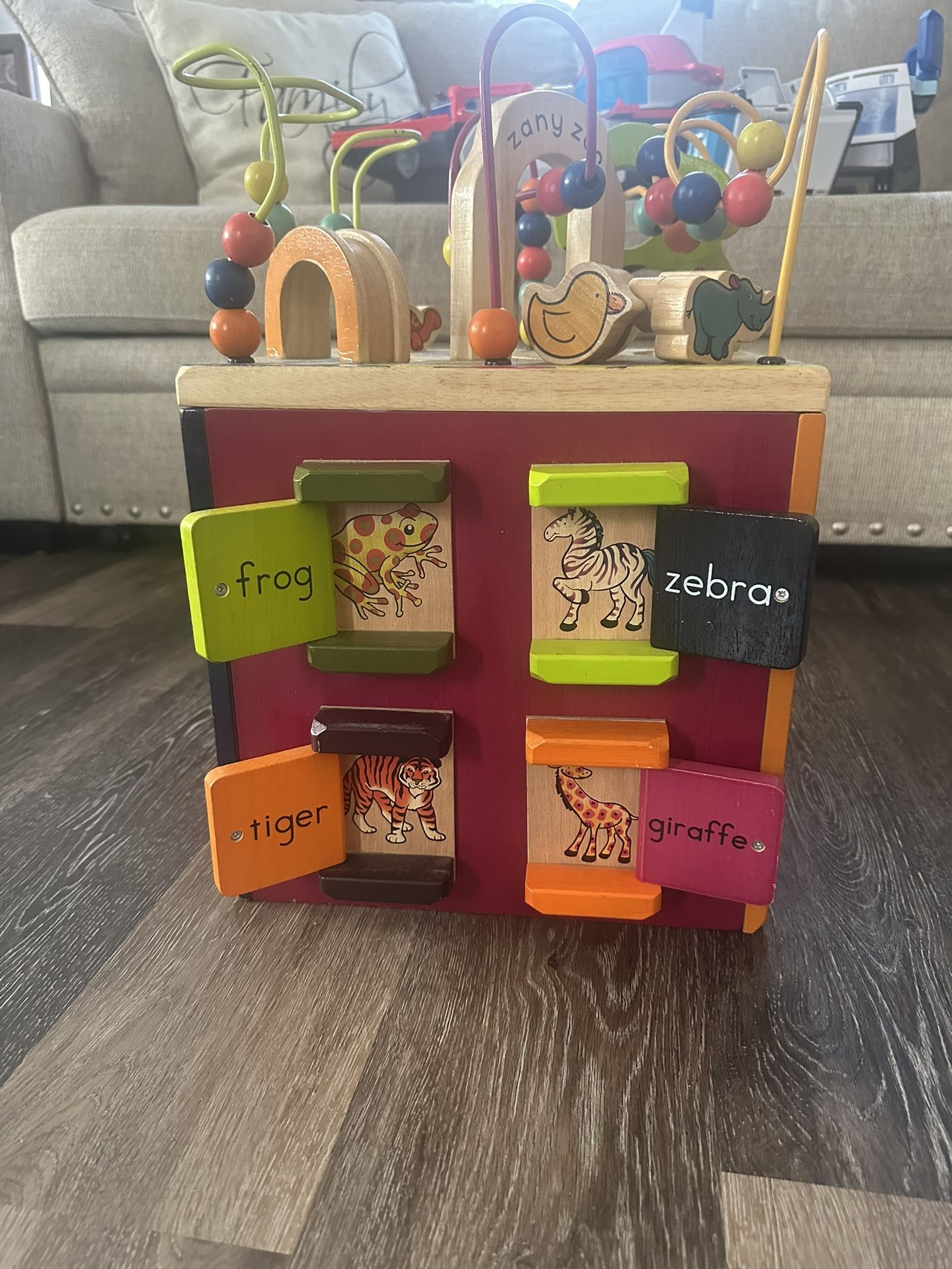Wooden Activity Cube