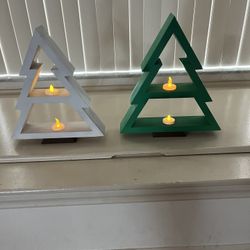 Wooden Christmas Trees 