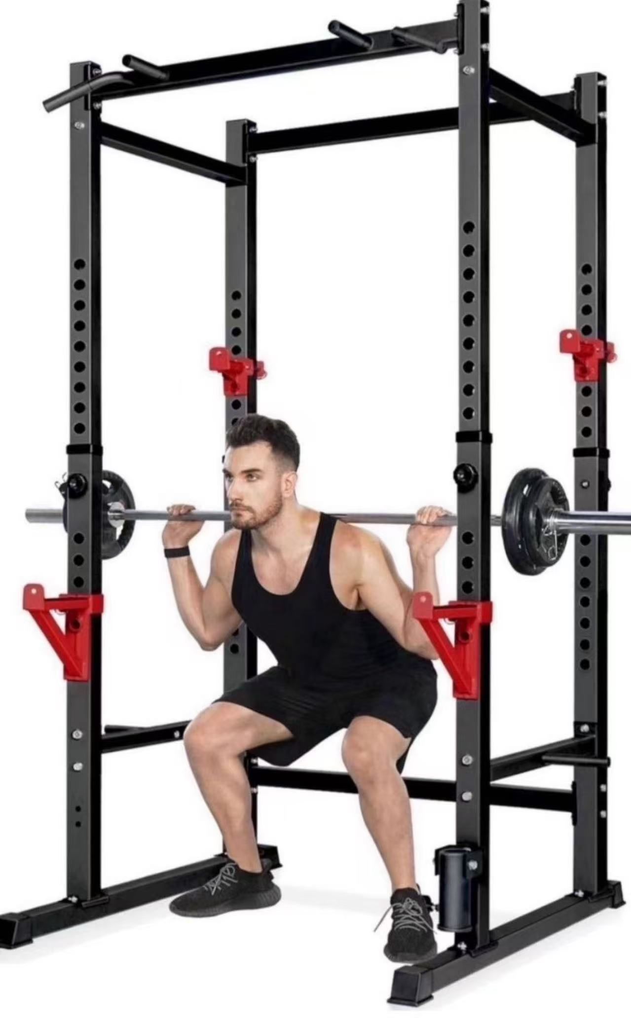 Power Rack, Rack Cage for Weight Training, Adjustable Squat Stand Rack for Home Gym Equipment, Lifting Cage with 660lb Capacity