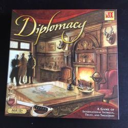 Ages: 12 to adult, 2-7 players, playing time 6 hours.  Released: 2008 Categories: Campaign, Bluffing, Negotiation, War Game Manufacturer: Avilon Hill/