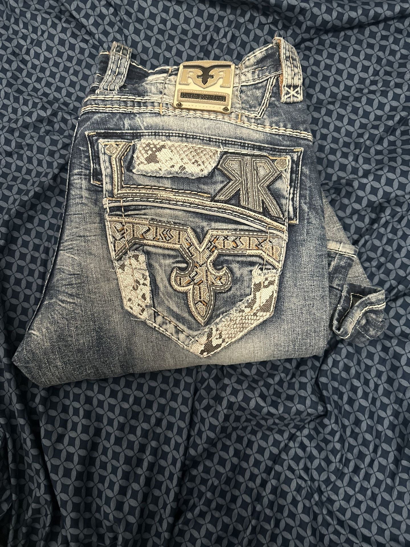Rock Revival Jeans Boot Cut Size 36 $70 Firm