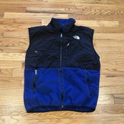 Vintage Y2K The North Face blue and black fleece Denali vest Size medium #outdoor #fleece