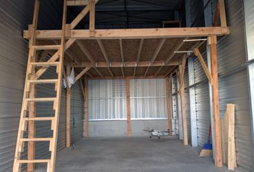 2x6 4x4 23/32 OSB plywood wood storage unit loft platform lumber