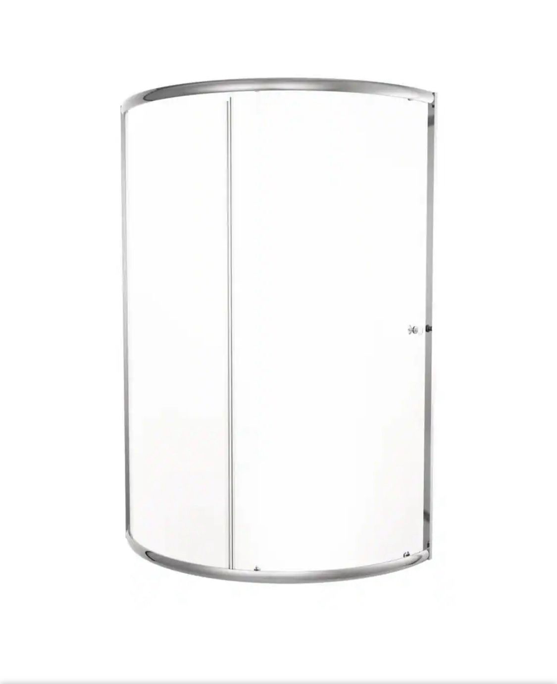 Delta 38 in. W x 70 in. H Round Sliding Framed Corner Shower Enclosure in Chrome with Clear Glass