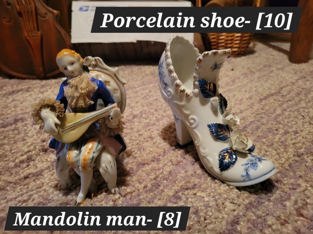 Mandolin Man And Porcelain Shoe