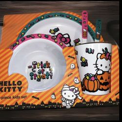 Hello Kitty 5-piece Kids Set - Halloween Trick Or Treat - New In Box