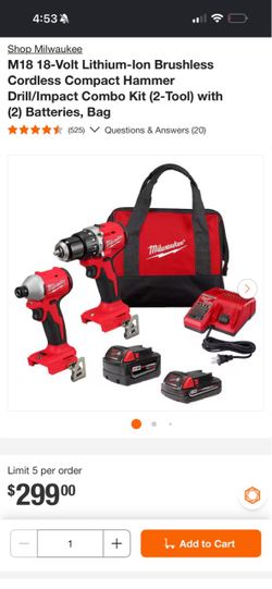 Milwaukee drill set