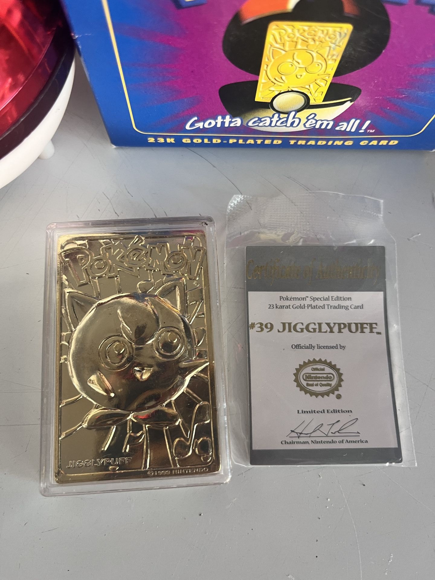 23k gold pokemon card set Gold-Plated Trading Limited Edition 1999 Burger King Pokemon 23K
