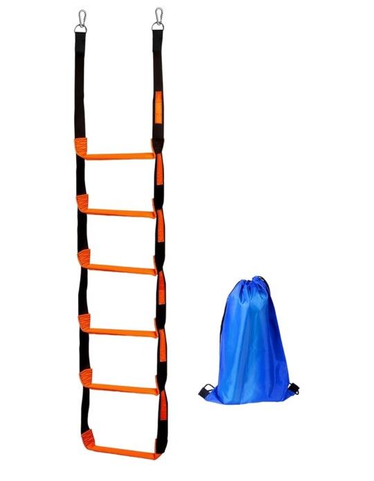 Step Boat Rope Ladder Anti Skidding 6 Steps Swim Ladder Portable