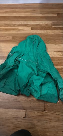 Green Hooded Windbreaker Jacket boys size 6/7