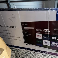 75” TCL Roku 4K UHD Smart TV - NEW