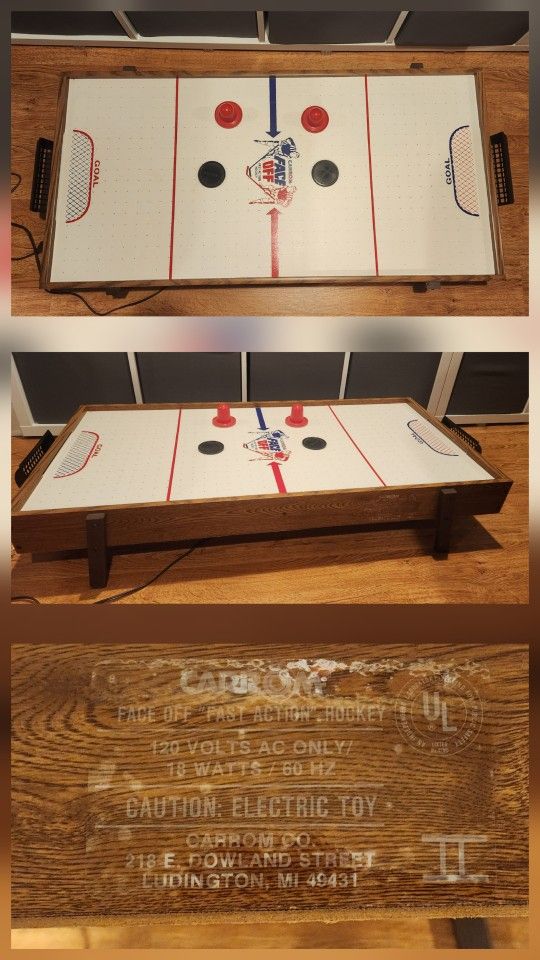 Carrom faceoff Hockey Table Top WORKS!! Pick-up only.