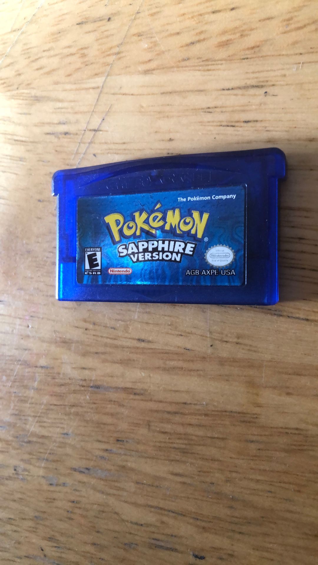 Authentic Pokemon Sapphire 