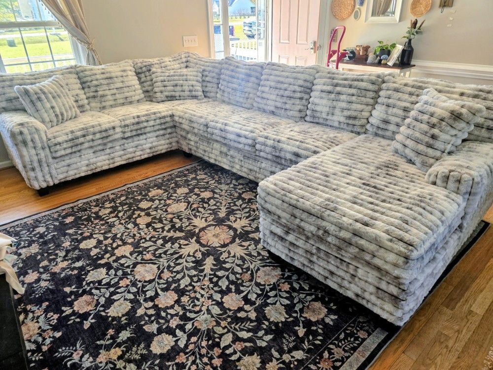 Brand New Artisan 3pc Silver Fox Corduroy XL RAF Sectionals! π₯(TAX INCLUDED) (3 colors in stock!