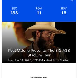 POST MALONE TICKETS 4 TICKETS