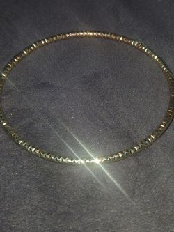 Gold-Tone Beaded Bangle Bracelet