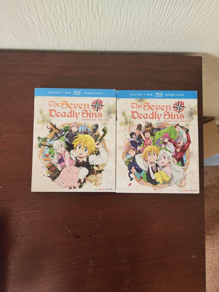 The Seven Deadly Sins Blu Ray Complete First Season Part 1 And 2