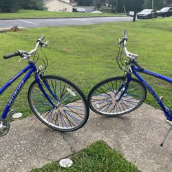 His And Hers Specialized Crossroads Hybrid Bikes 