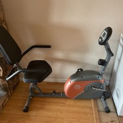 Marcy Exercise Bike (Orange/Grey) 