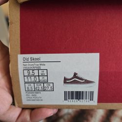 Men's Brown Vans 9.5 Like New
