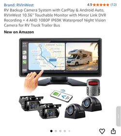 RVInWest RV Backup Camera System with CarPlay