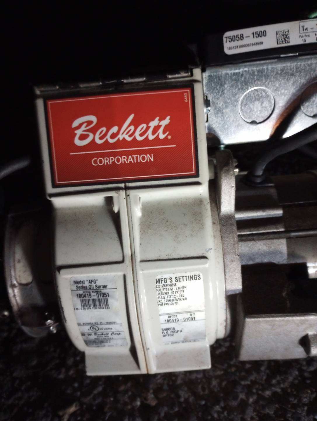 Beckett High Efficiency Oil Burner