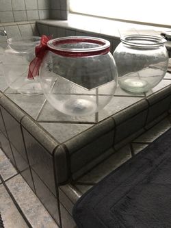 3 Fish Bowls And A Large One