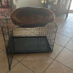 Extra Large Dog Cage With Doggy Bed