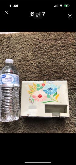 Vintage tea matches holder