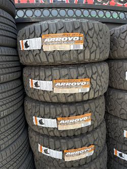 315/70r17 Arroyo tires nuevas con 50,000 millas de garantía las 4