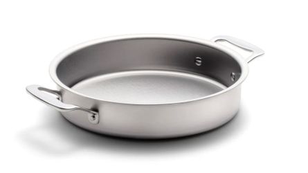 9" Round Cake Pan with Handles - Stainless Steel by Cookware 360 / Americraft