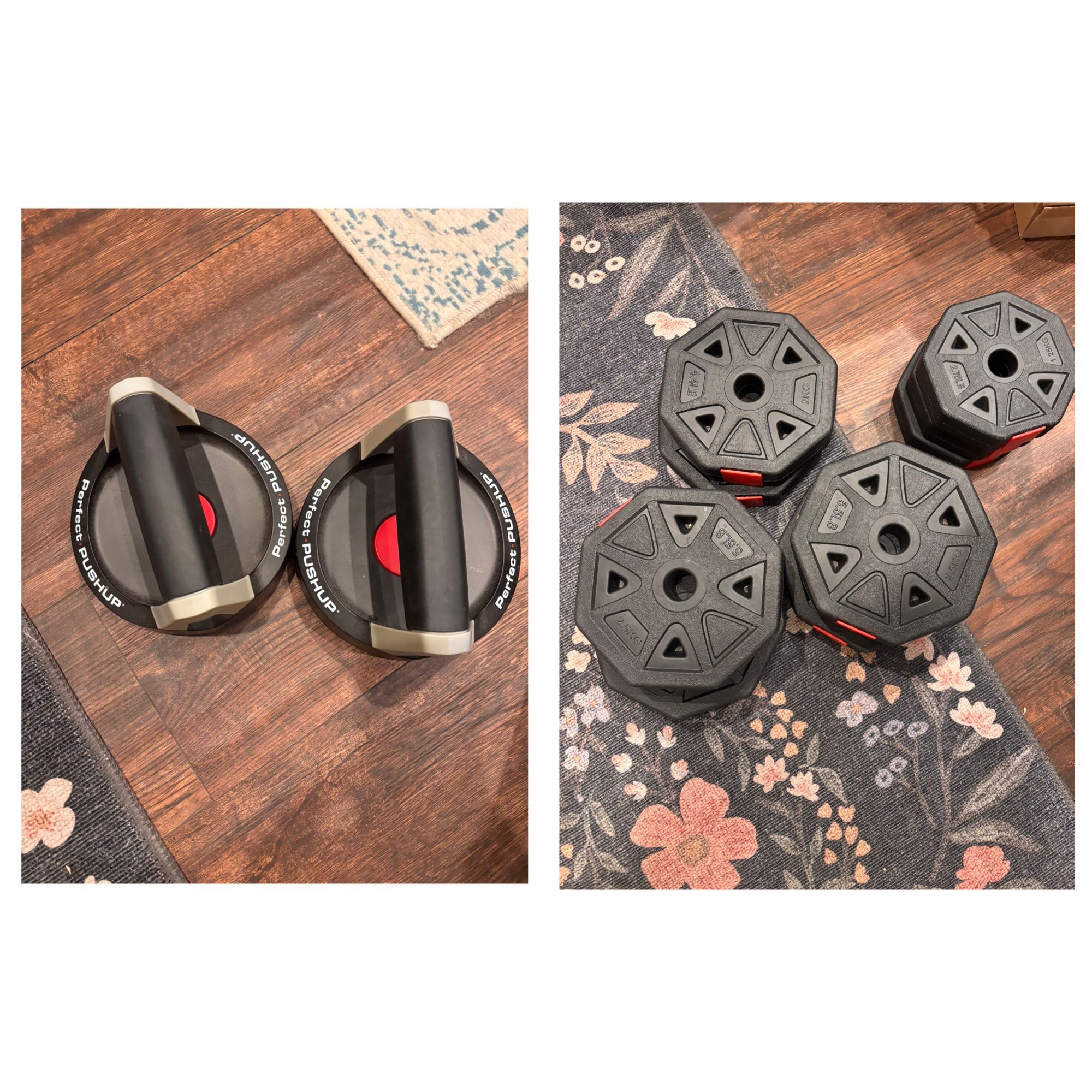 Weights And Perfect Pushup Fitness Equipment 