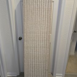 Vintage Off White Wicker Room Divider 