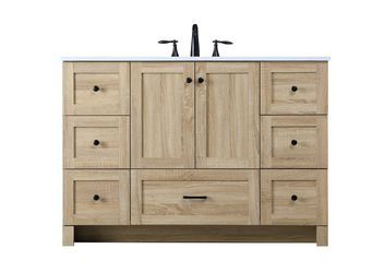 Elegant Lighting Single Bathroom Vanity from the Soma collection in Mango Wood finish
