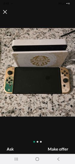 swith oled zelda edition with 5 games pickup in katy