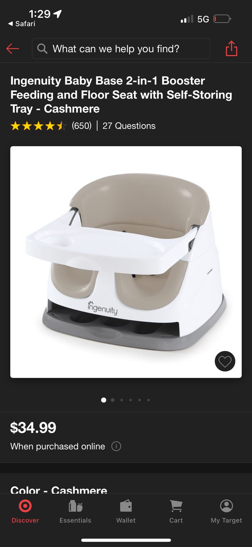 2 In 1 Booster Seat