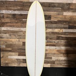 7’0 Gato Heroi Creme Space Roach Midlength Surfboard