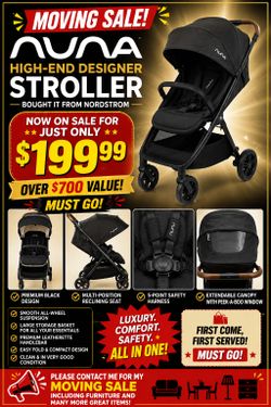 Nuna MIXX - HIGH-END DESIGNER STROLLER – ONLY $199.99!
✨ MOVING SALE – MUST GO! ✨