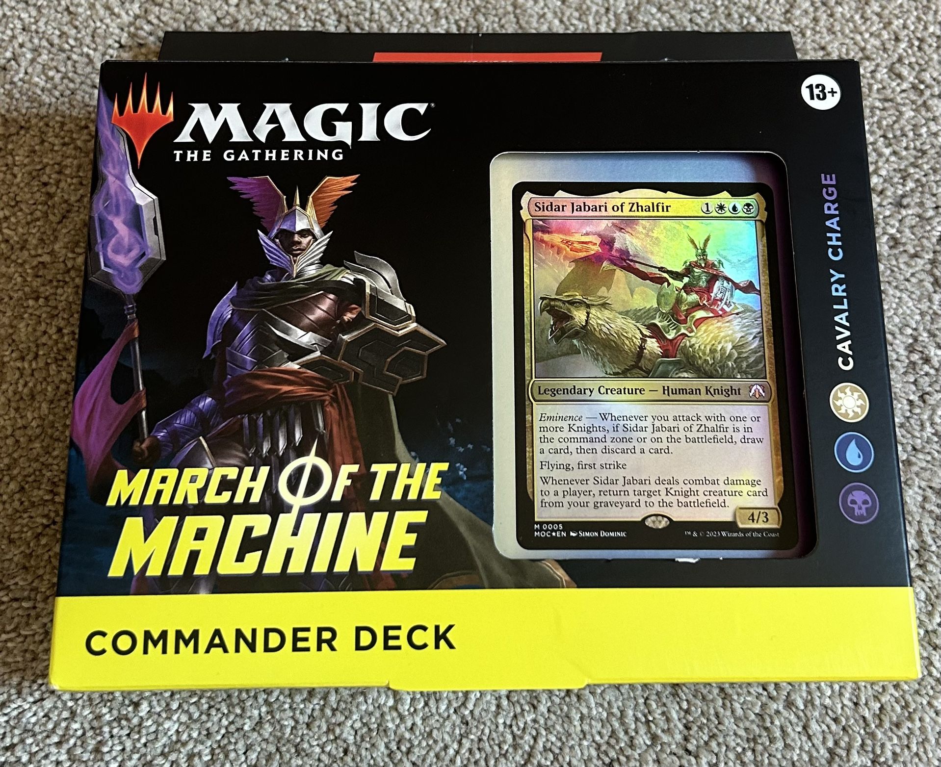 Magic The Gathering MTG March of the Machine Commander Deck Cavalry Charge Brand New Sealed